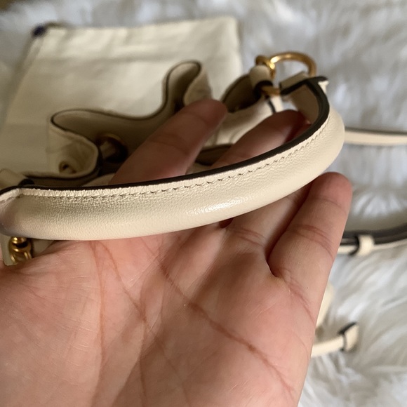 Tory Burch Mini Fleming soft bucket bag New Cream - Picture 10 of 17
